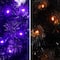 4ft. Pre-Lit Artificial Halloween Black Moon & Skull Tree with 250 Orange & Purple LED Lights